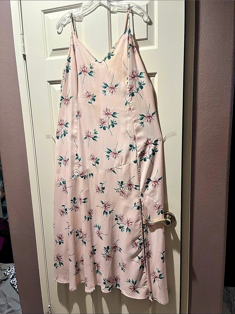 Lush Floral maxi Dress in Pink Size XXL Like New